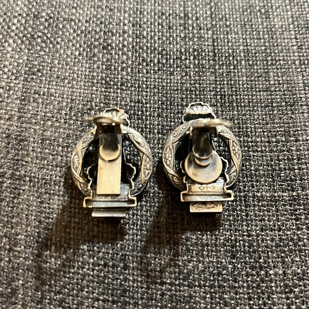 Vintage Ermani Bulatti Silver Clip-On Earrings - Picture 6 of 14